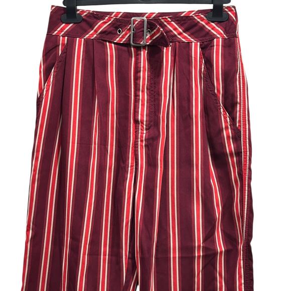 NWT Free People Seemed Like Stripe Belted Crop Pant - Picture 8 of 8